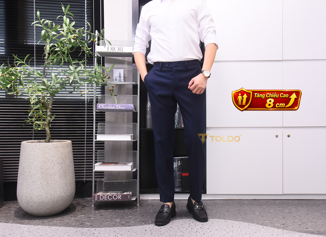 Giày cao nam 8cm đục lỗ thoáng khí 13